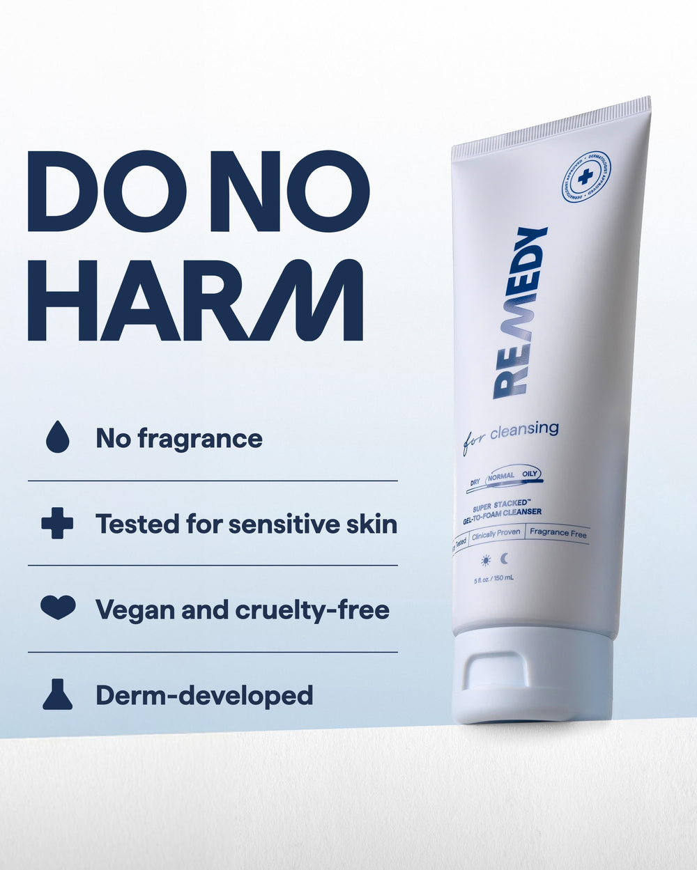 Remedy Science niacinamide and glycerin components highlighted on packaging