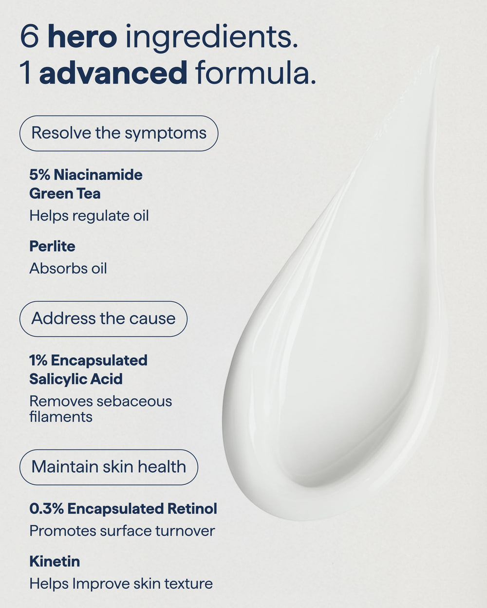 Remedy Science pores closeup reveals reduced visibility of blackheads and sebaceous filaments.