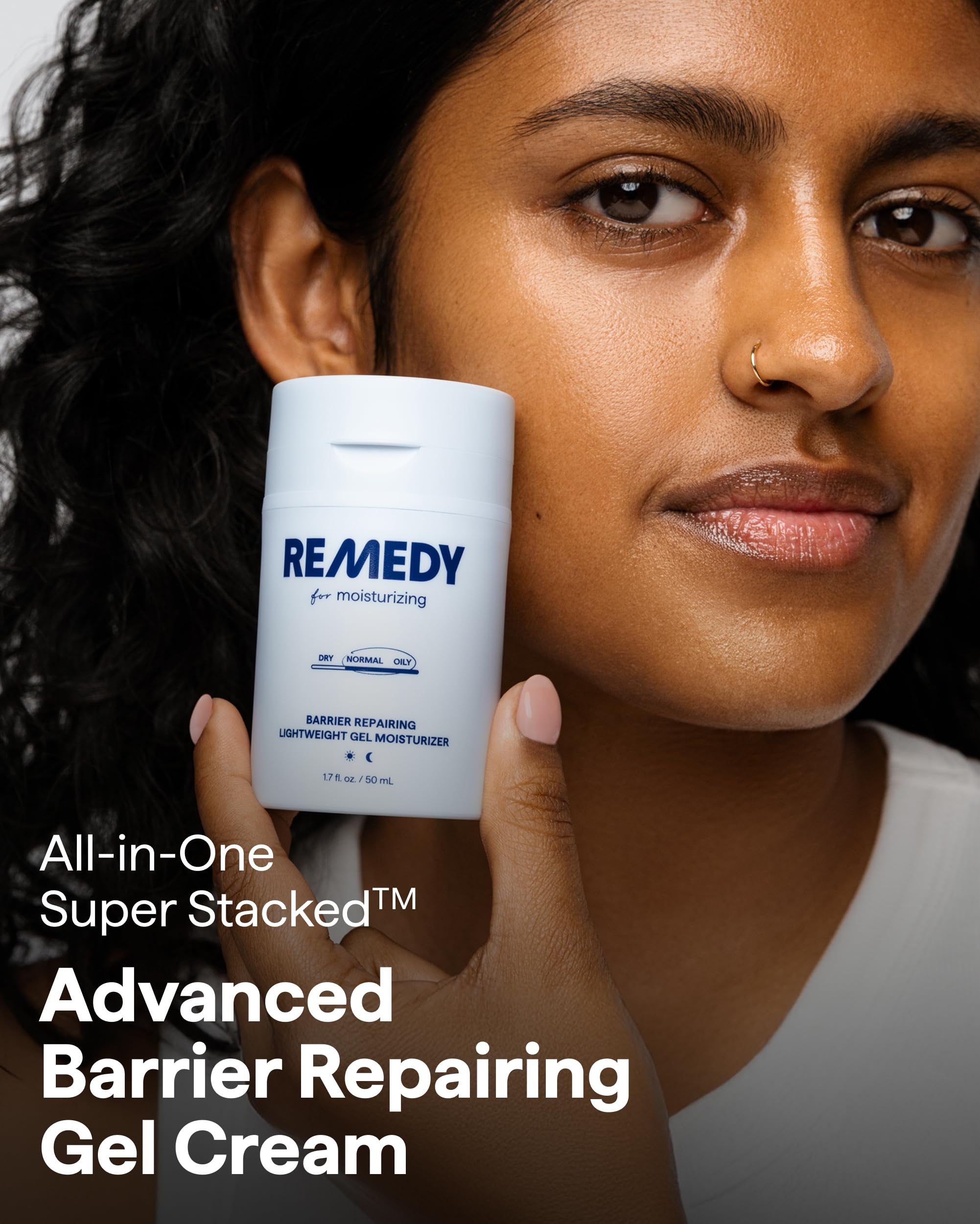Remedy for Light Moisture texture closeup highlights non-sticky gel-cream feel