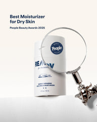 Remedy for Rich Moisture cream being dispensed highlights easy application.