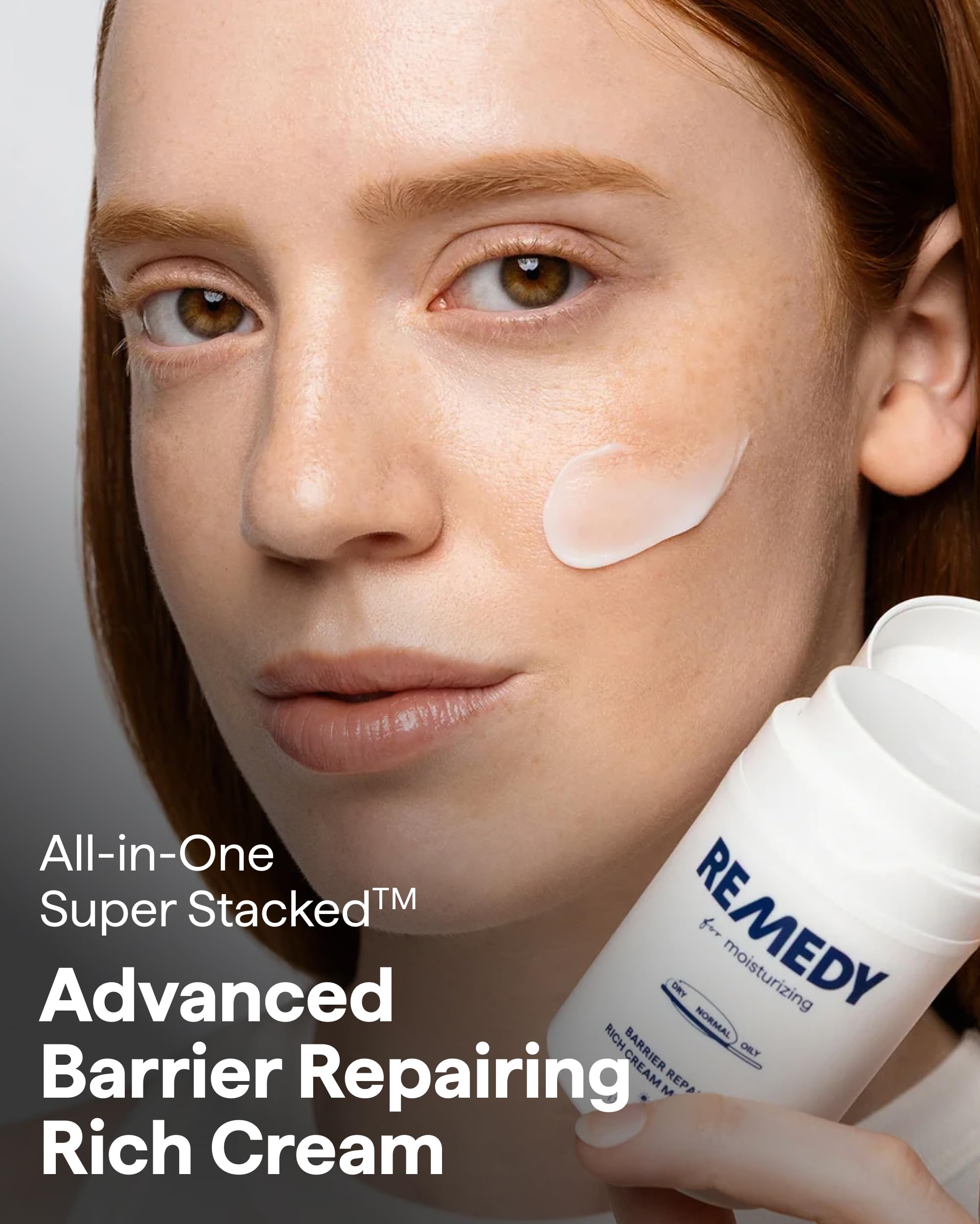 Remedy for Rich Moisture close-up shows velvety cream ideal for night-time repair.