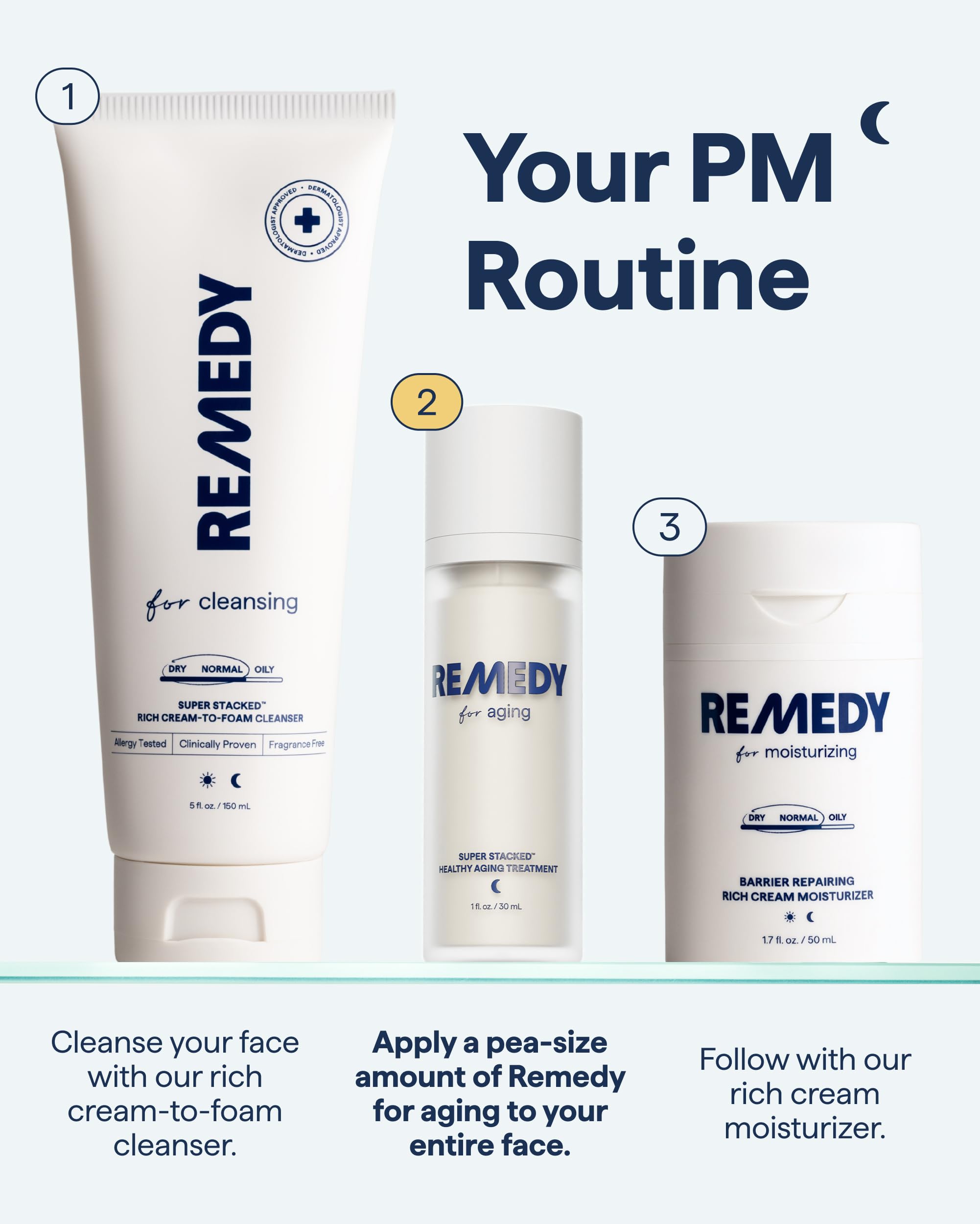Remedy Science cruelty-free, lightweight gel-lotion absorbs quickly after cleansing