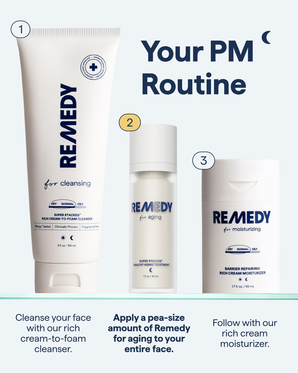 Remedy Science cruelty-free, lightweight gel-lotion absorbs quickly after cleansing
