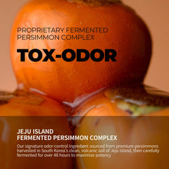 Rememberin Persimmon Body Wash walnut shell exfoliation visible for removing impurities.