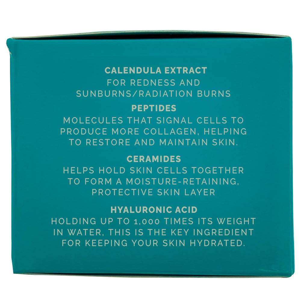 RemeVerse Radiation Cream texture swatch, soft skin feel after application.