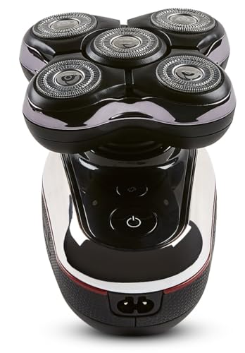 Remington Balder Deluxe XR7100 tilt-heads illustrate flexible heads for smooth scalp access.