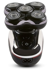 Remington Balder Deluxe XR7100 tilt-heads illustrate flexible heads for smooth scalp access.