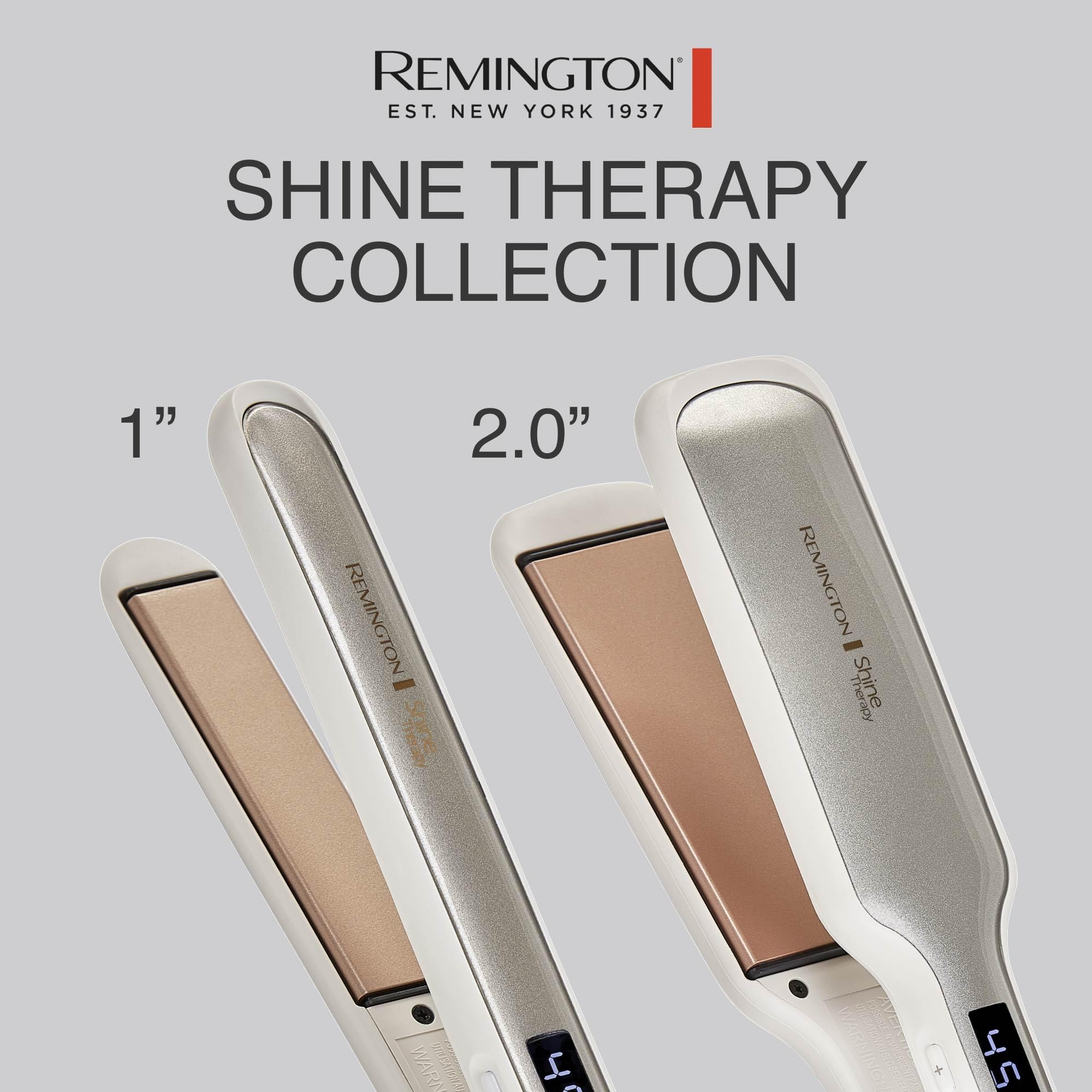 Remington iron open with plates visible for easy styling control benefit