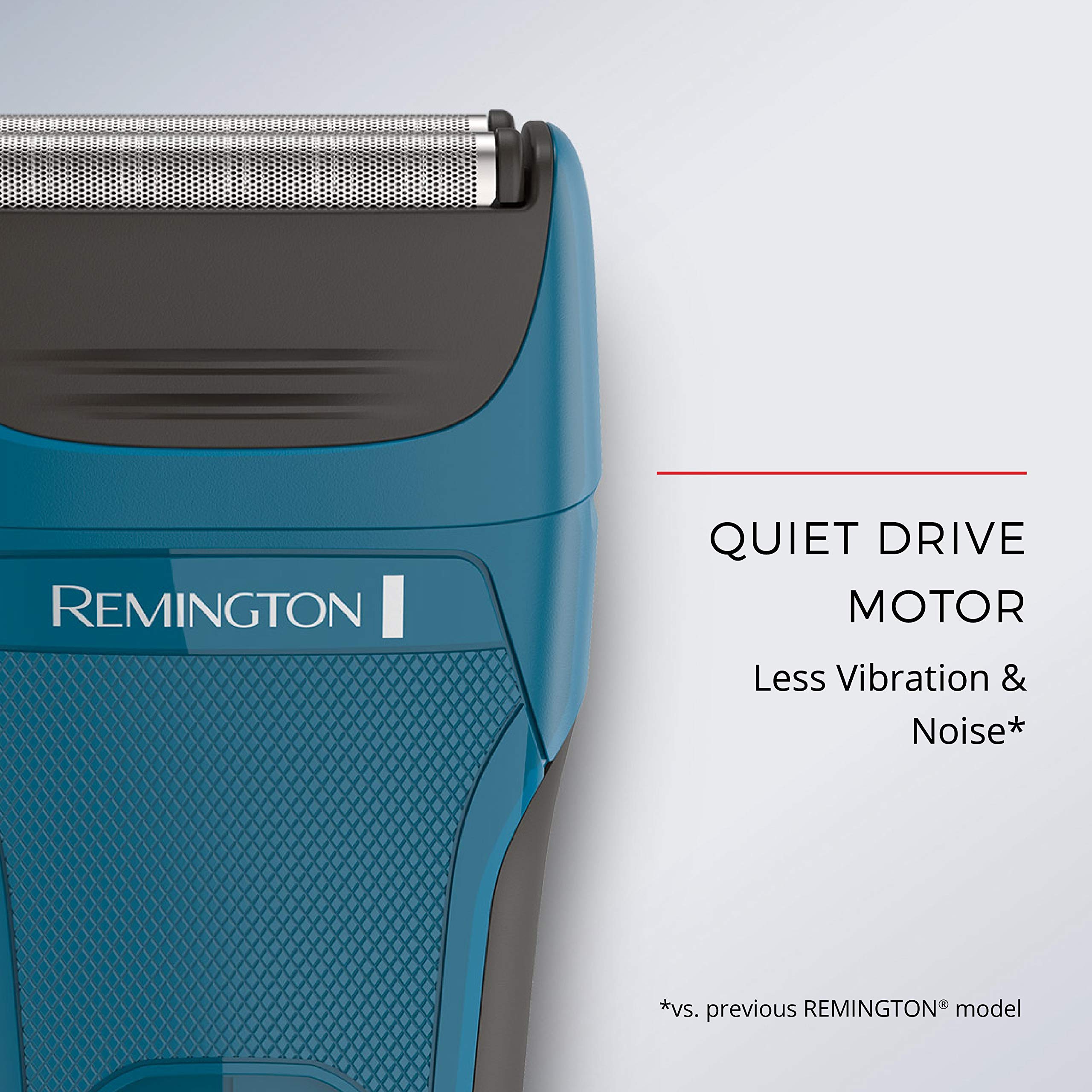 Remington PF7320 Ultrastyle shaver angled contour demonstrates adaptive contouring for comfortable shaves.