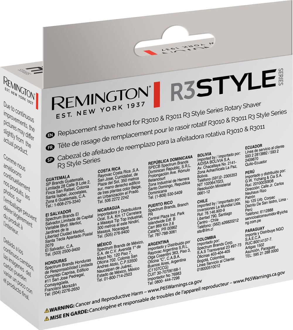 Remington PrecisionPlus packaging shows contents and compatibility at a glance