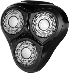 Remington PrecisionPlus replacement head closeup showing twin-track blades for efficient shave