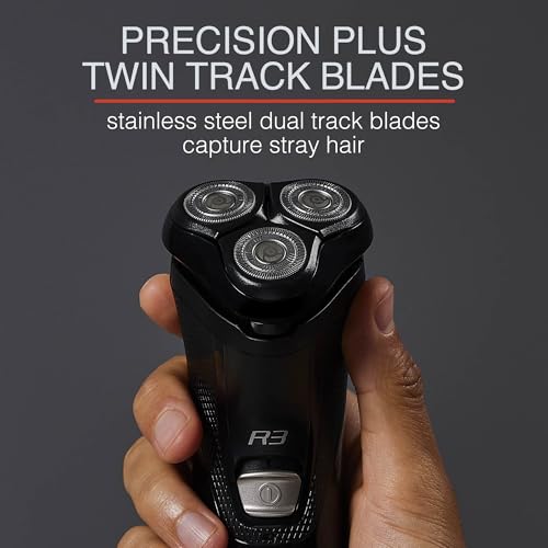 Remington PrecisionPlus rotary head attached to shaver for versatile shaving across lengths