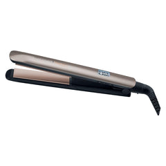 Remington S8540 keratin protect digital display for precise temperature control and consistency.