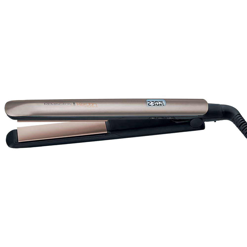 Remington S8540 keratin protect heat-proof case protects while traveling.