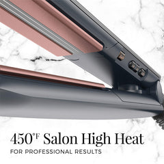Remington S8598 SmartPRO sensor technology demonstrates automatic heat adjustment for safer styling