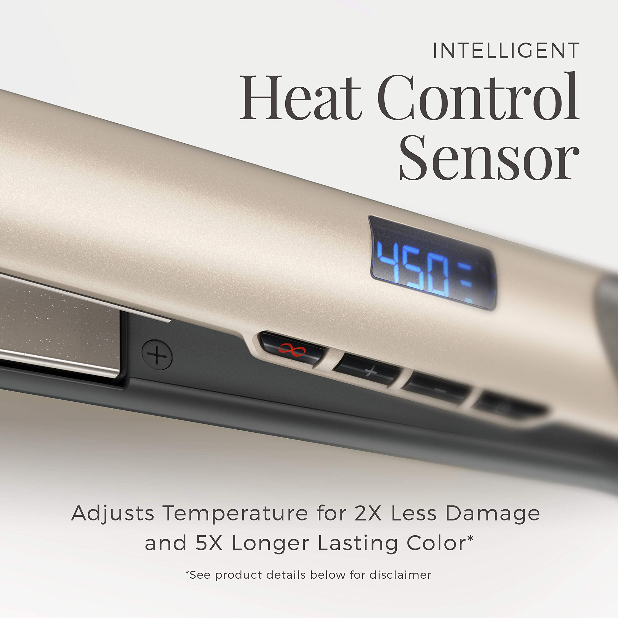 Remington S8A900 ceramic plates close-up for smooth glide and even heat