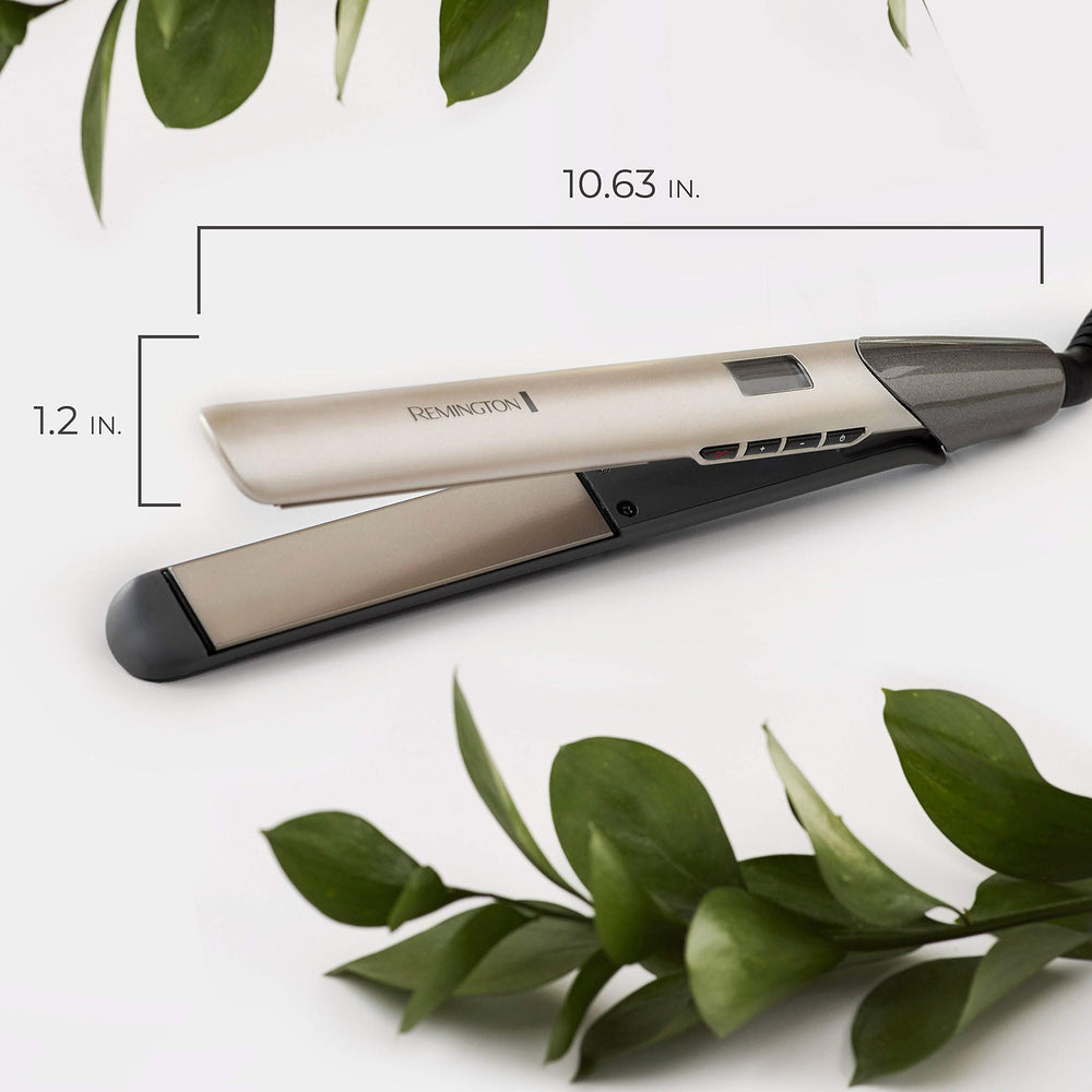 Remington S8A900 floating ceramic plates maintaining plate-to-hair contact
