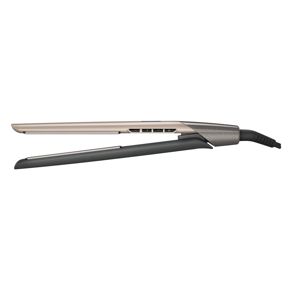 Remington S8A900 in-use styling session showing effortless straightening and color protection