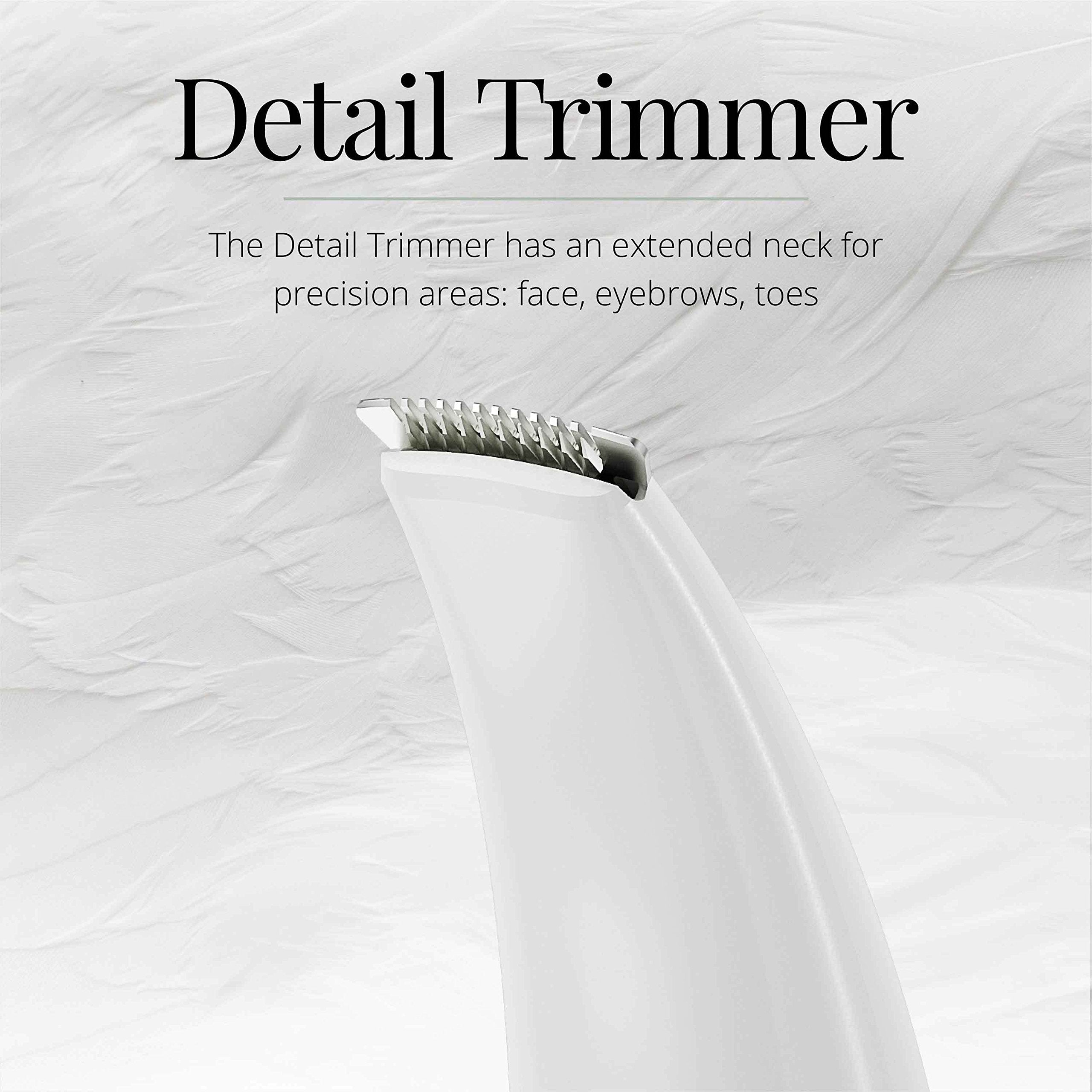 Remington Smooth & Silky bikini-trimmer angle close-up for precise shaping
