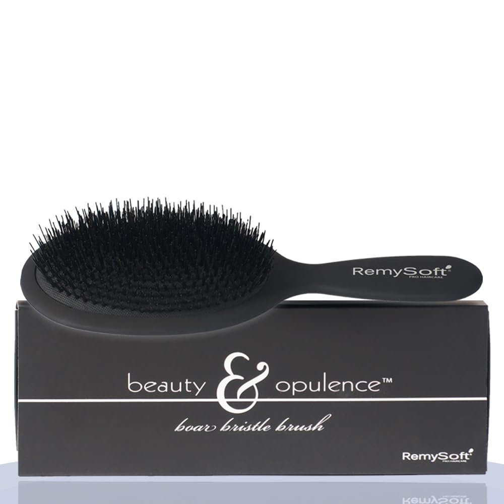 RemySoft Beauty & Opulence extension-safe brush protects extensions and wigs