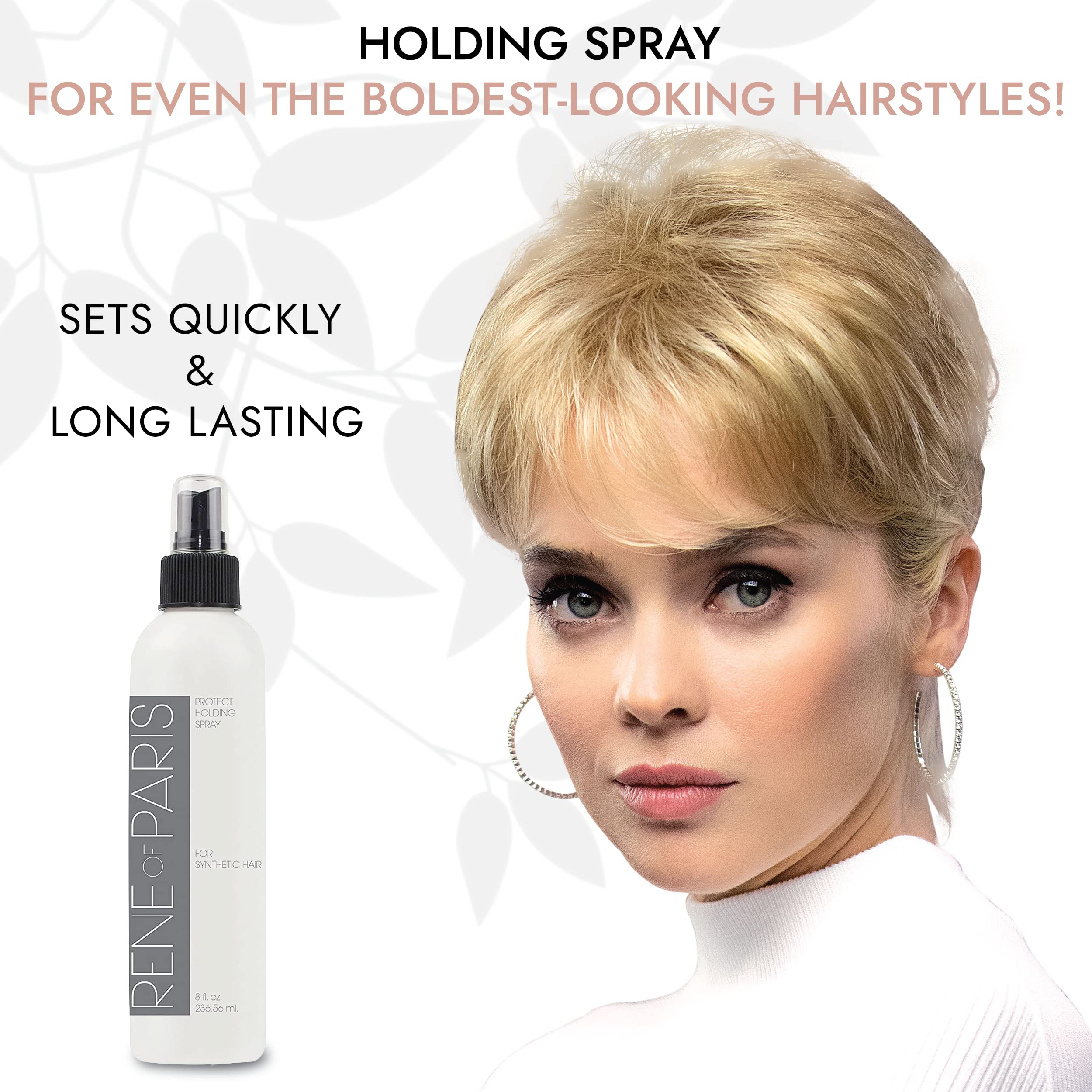 Rene of Paris finishing spray closeup dispensing nozzle for precise application.