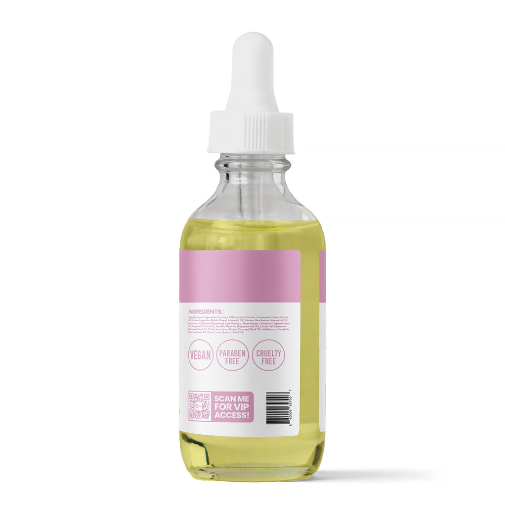 Renew Her oil on body—soothing moisture and comfort.