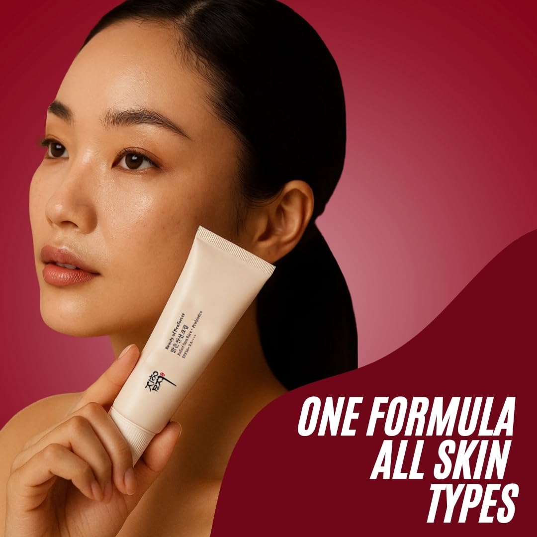 Renforcer Relief Sun rice extract and probiotics imply skin-nourishing balance.