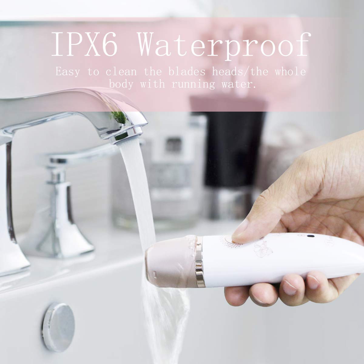RenFox bikini-trimmer in action for smooth bikini line care.