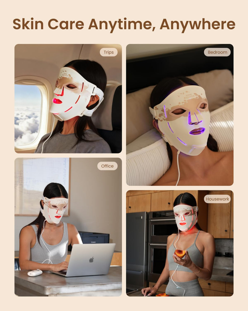 RENPHO blue light mode supports mild to moderate acne management