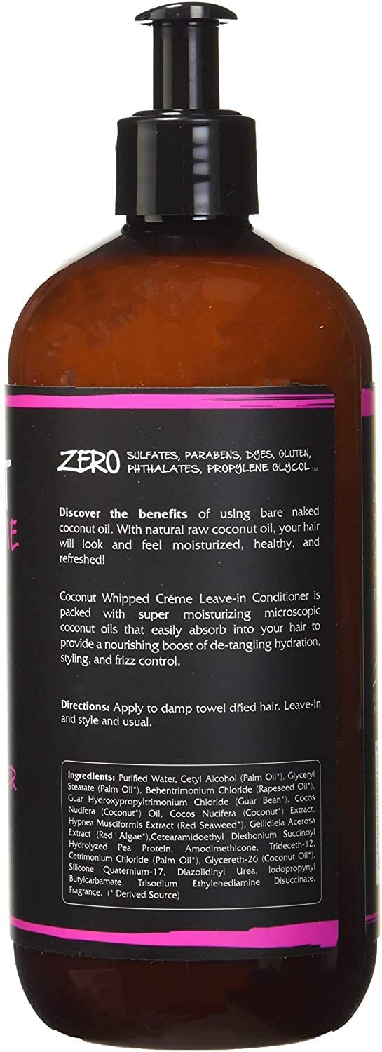 RENPURE Coconut Whipped Creme Leave-In Conditioner pump bottle for easy daily moisture.