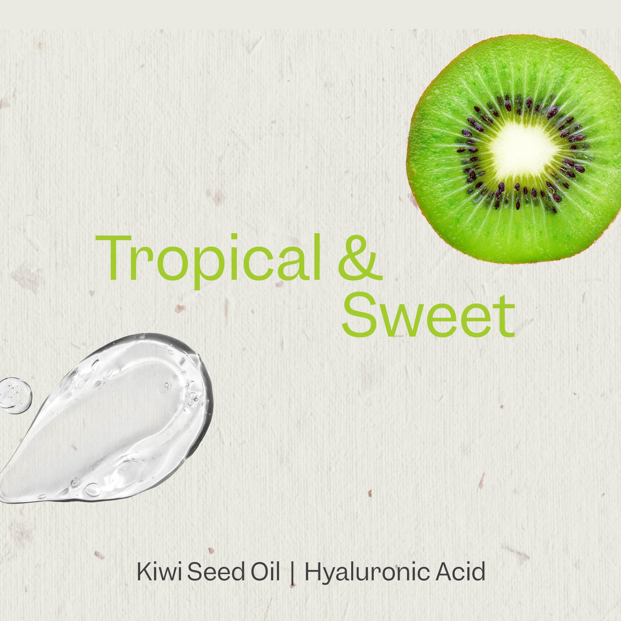 Renpure Kiwi Fragrance closeup highlighting uplifting scent for a refreshing shower.