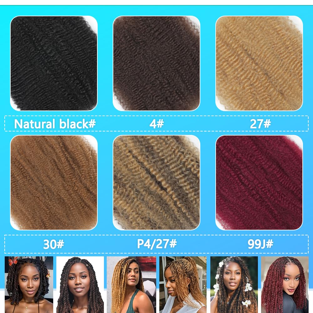Renyarch Afro Kinky Bulk Hair texture-detail emphasizes natural curl pattern.