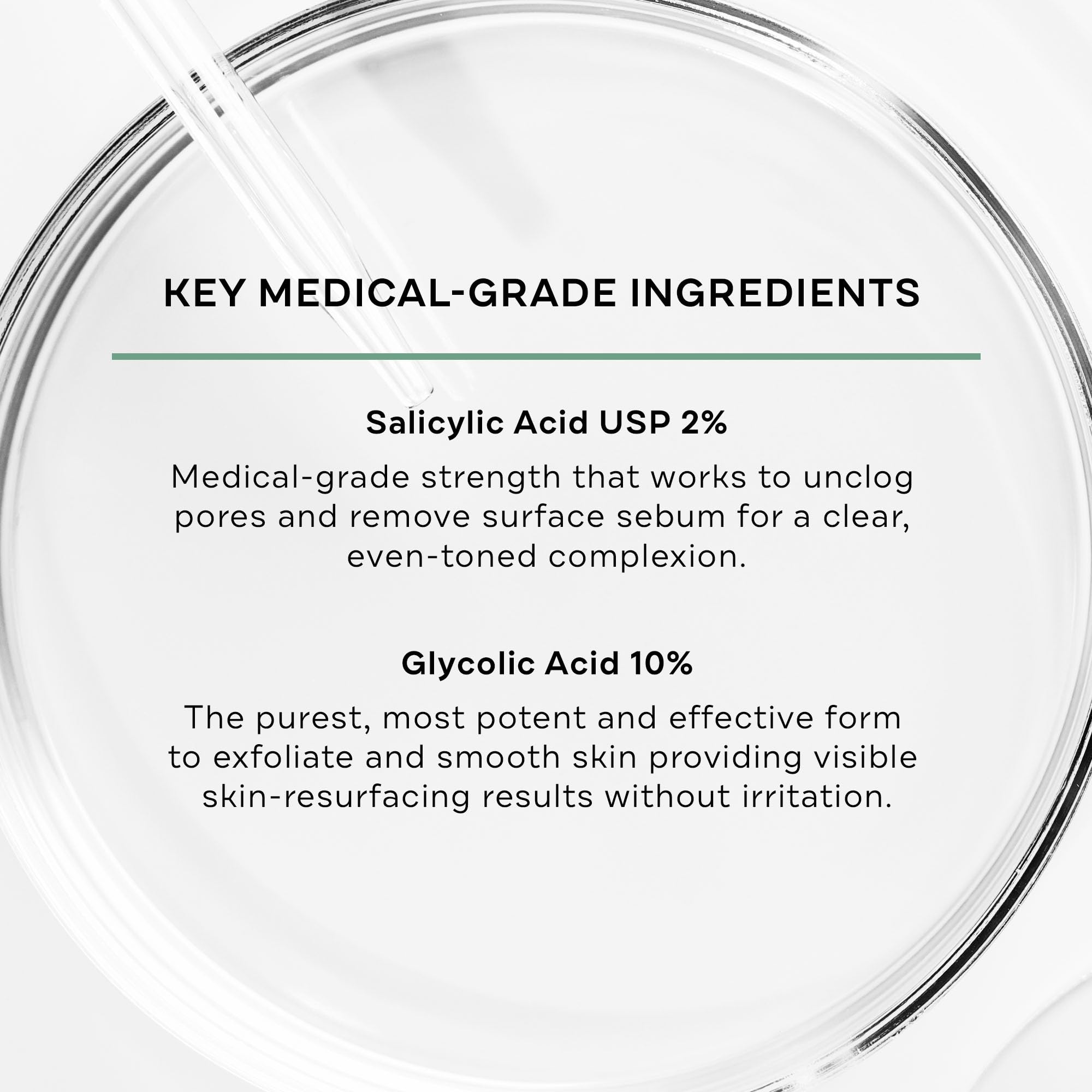 Replenix Gly-Sal Clarifying Acne Pads pre-soaked pad ready for exfoliation.