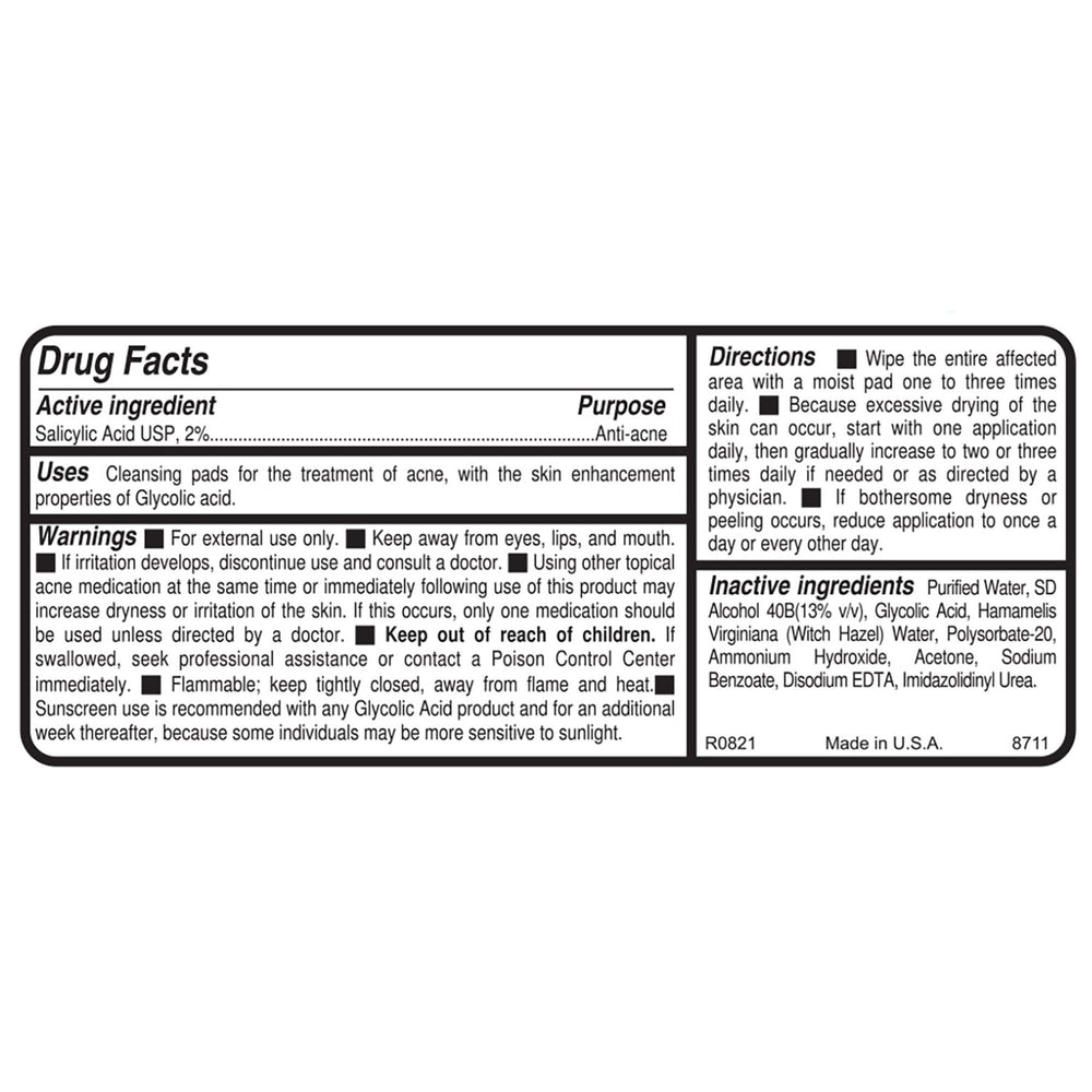 Replenix Gly-Sal Clarifying Pads visible pore refinement after use.