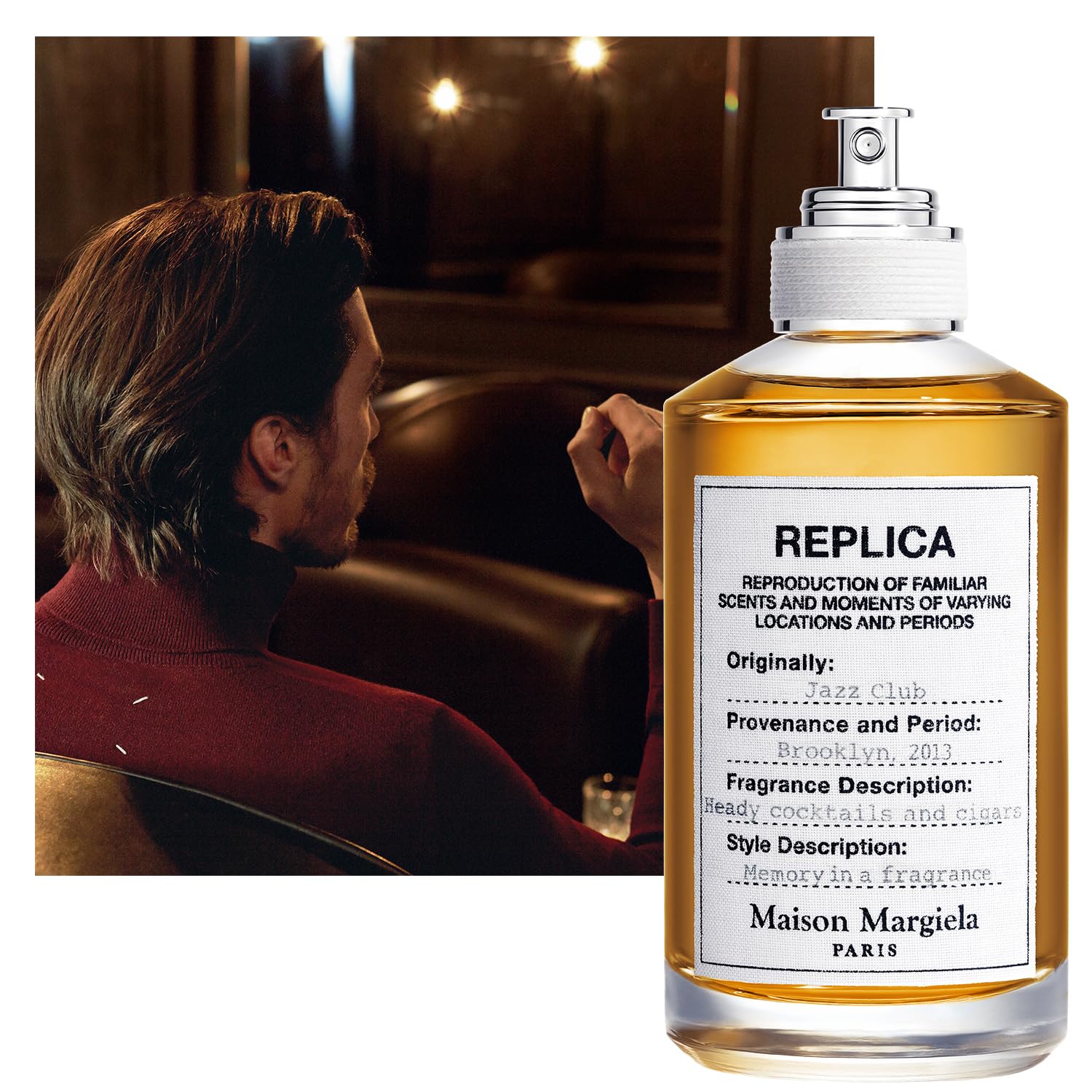 Replica Jazz Club tobacco leaf close-up signals refined, mature edge.