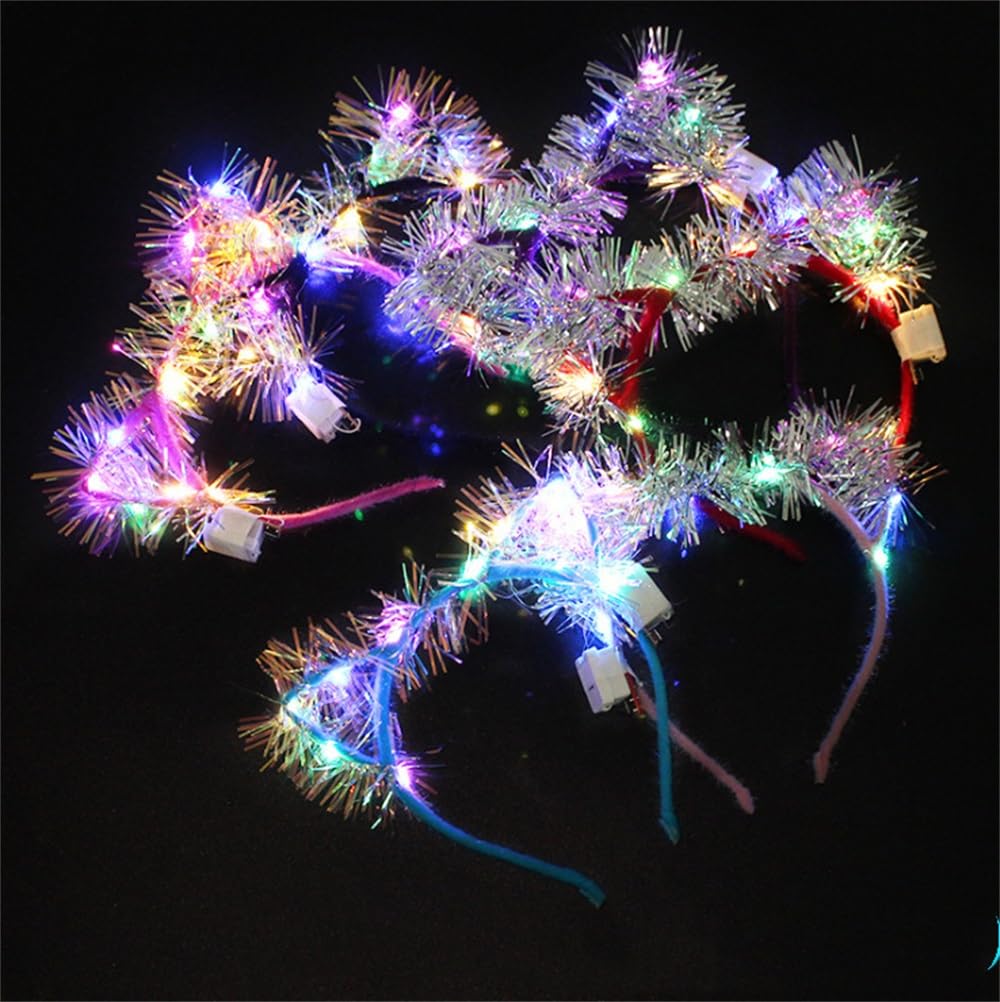REQO cat ears headband multi mode glow demonstrates lighting options