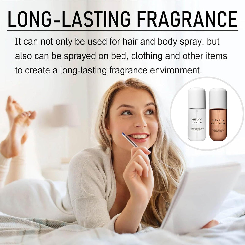 Rercarre Heavy Cream Body Mist bottle; light spritz for subtle, lasting aroma.