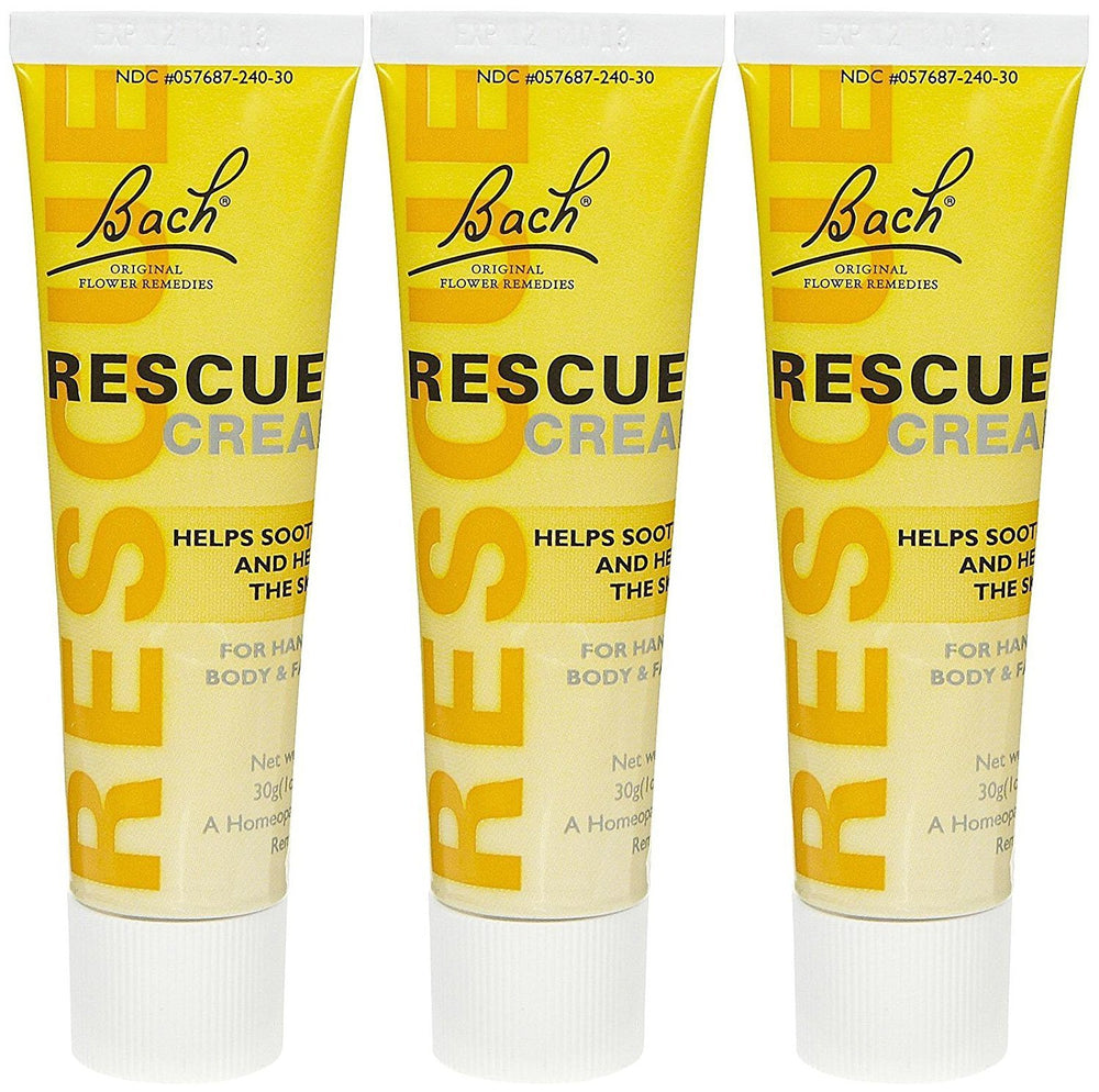 RESCUE Cream bottle supports moisture balance and smooth hair for everyday shine.