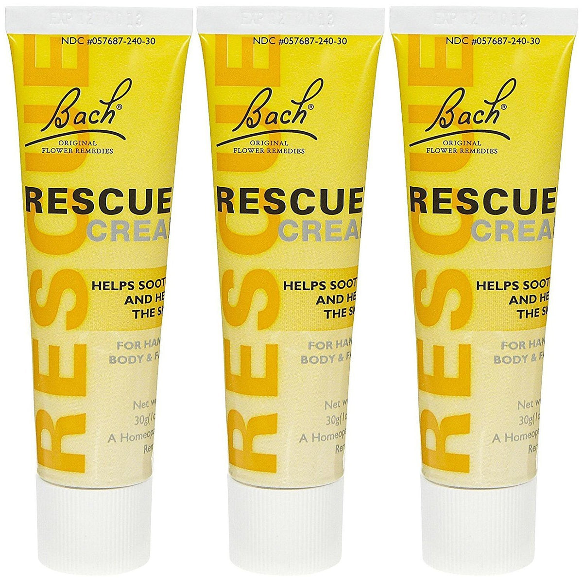 RESCUE Cream bottle supports moisture balance and smooth hair for everyday shine.