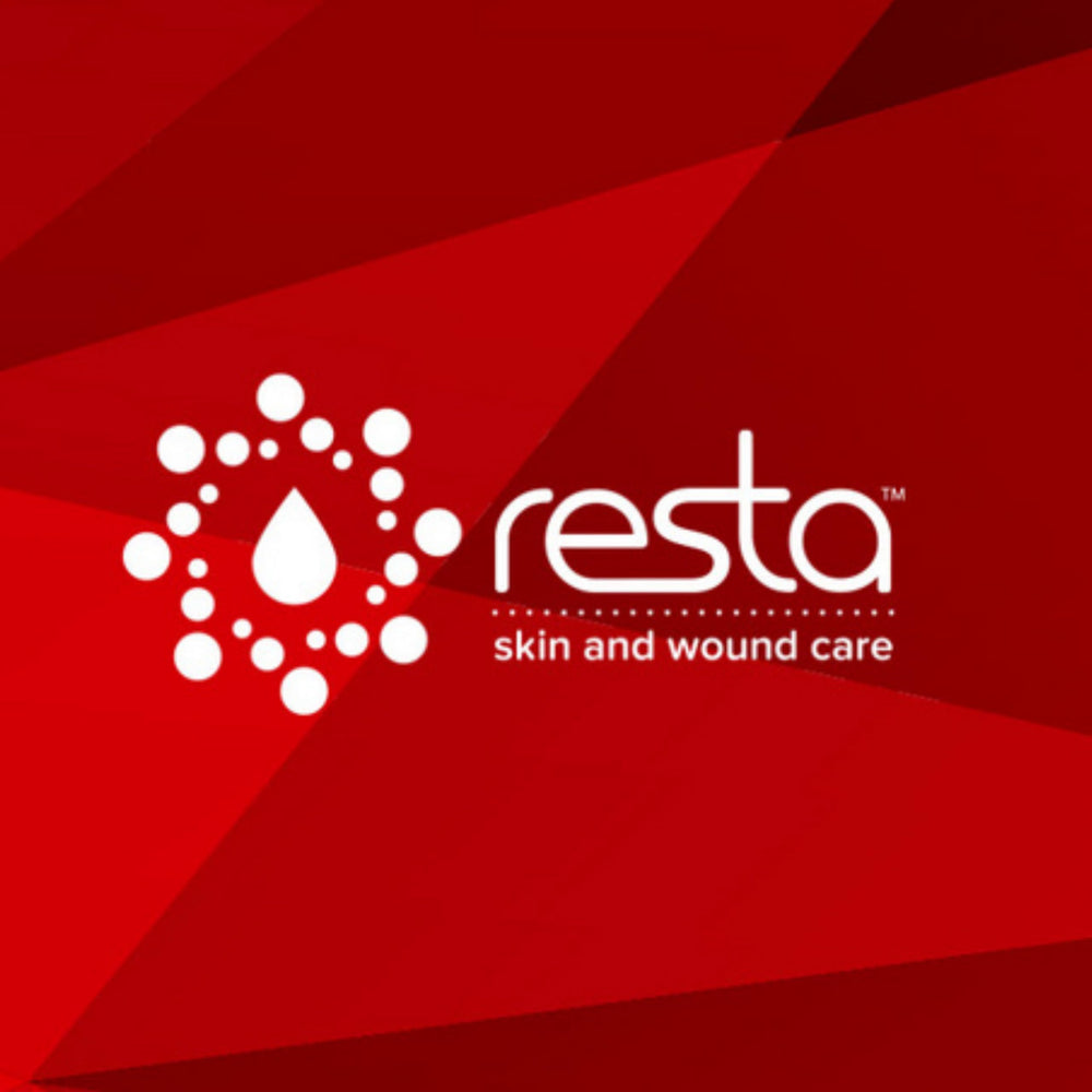 Resta Creme moisturizer being applied to skin for lasting hydration and non-greasy absorption.