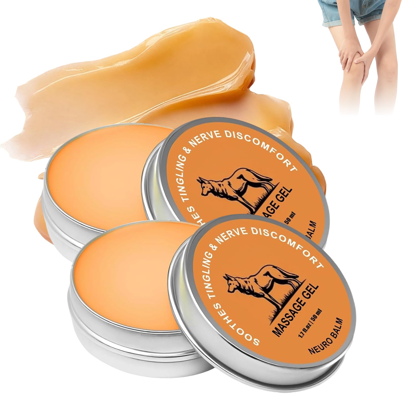 Retigazo Therawolf balm jar showing a quick-absorbing relief for joints.