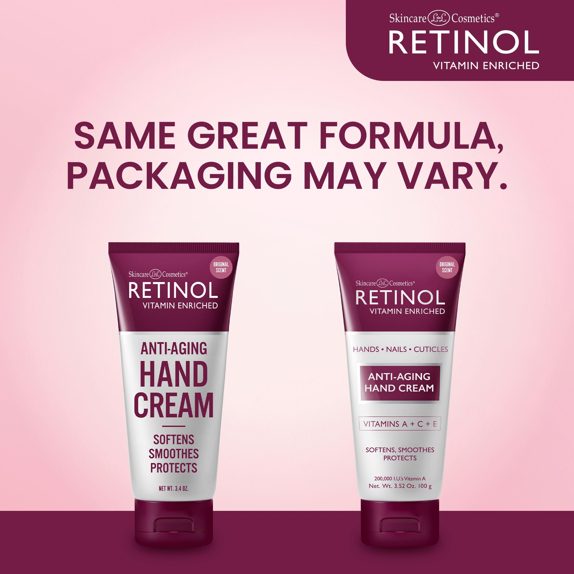 Retinol Anti-Aging Hand Cream nails and cuticles conditioning close-up.