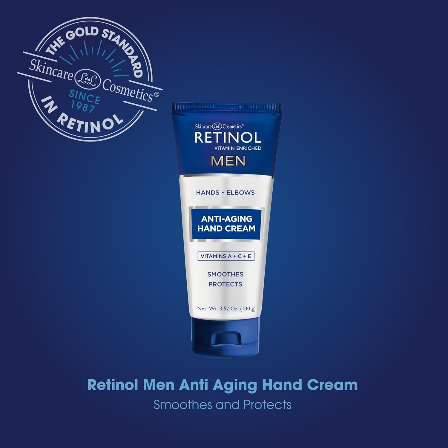 Retinol Anti-Aging Hand Cream highlights nails and cuticles conditioning during grooming.