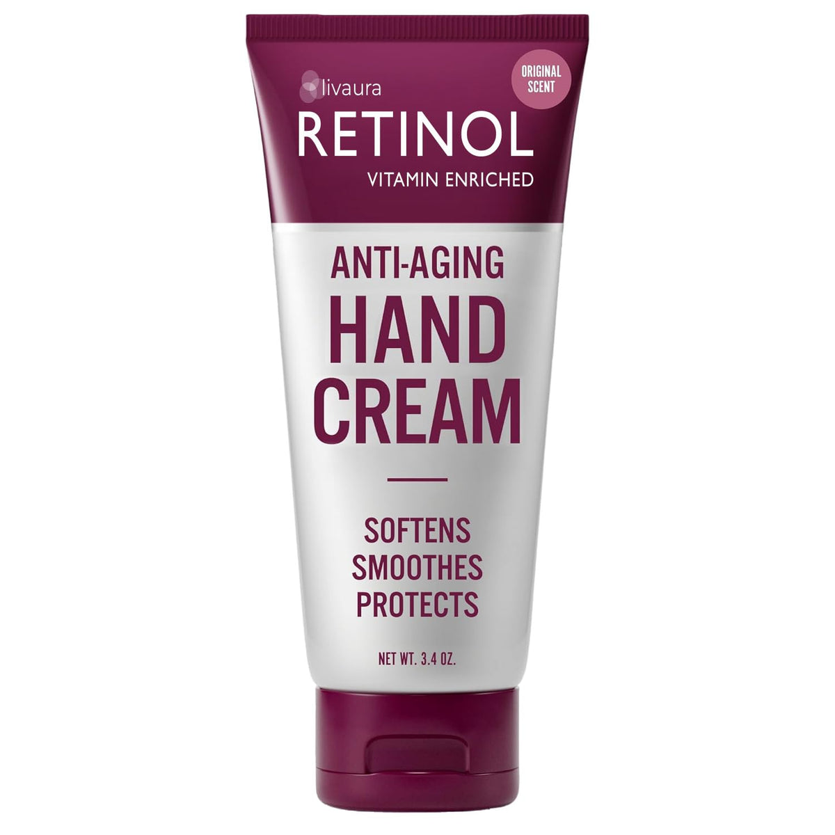 Retinol Anti-Aging Hand Cream rich texture swatch demonstrates deep moisturization.