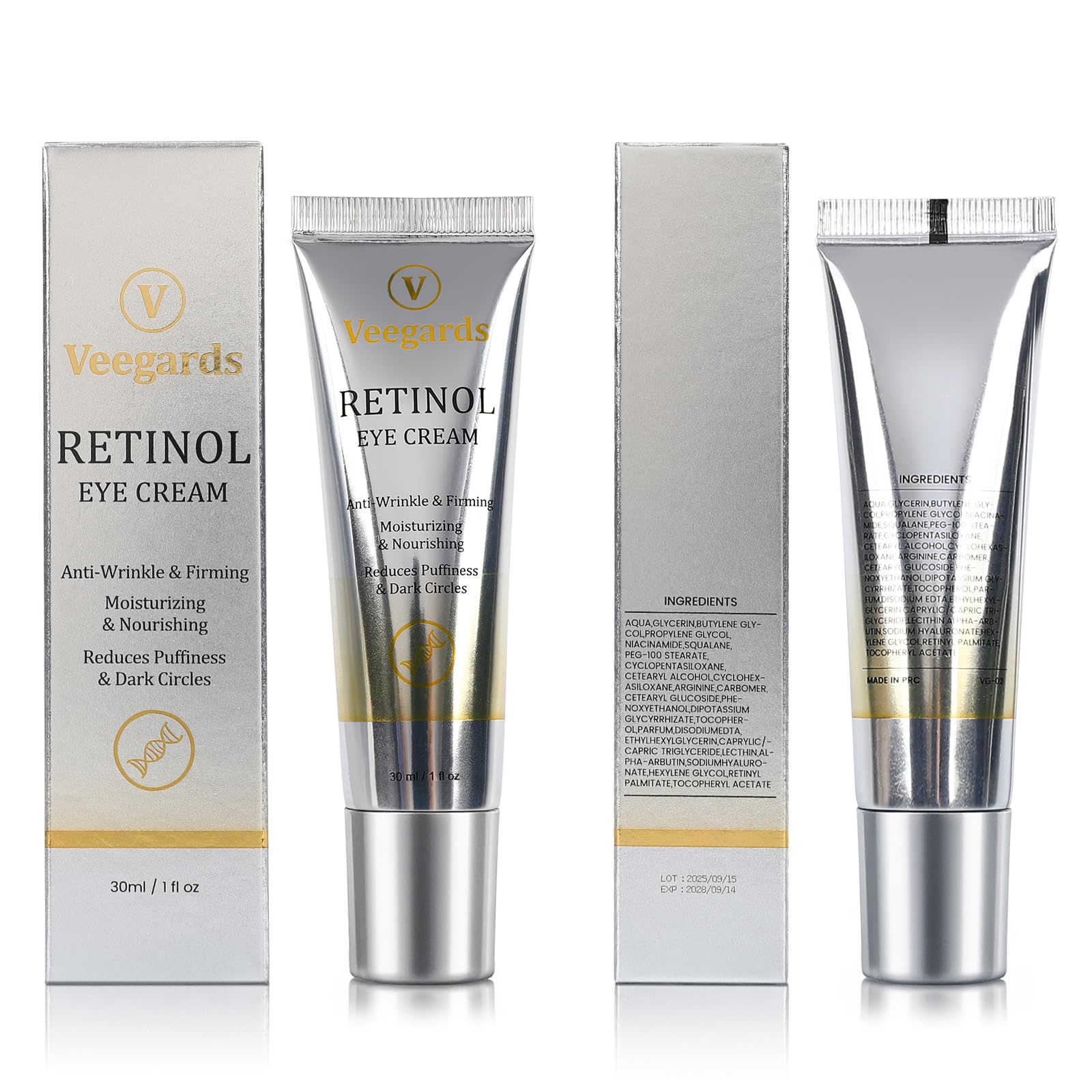 Retinol Eye Cream non-greasy feel perfect under makeup application