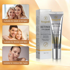 Retinol Eye Cream texture swirl showing rich yet lightweight feel for makeup prep
