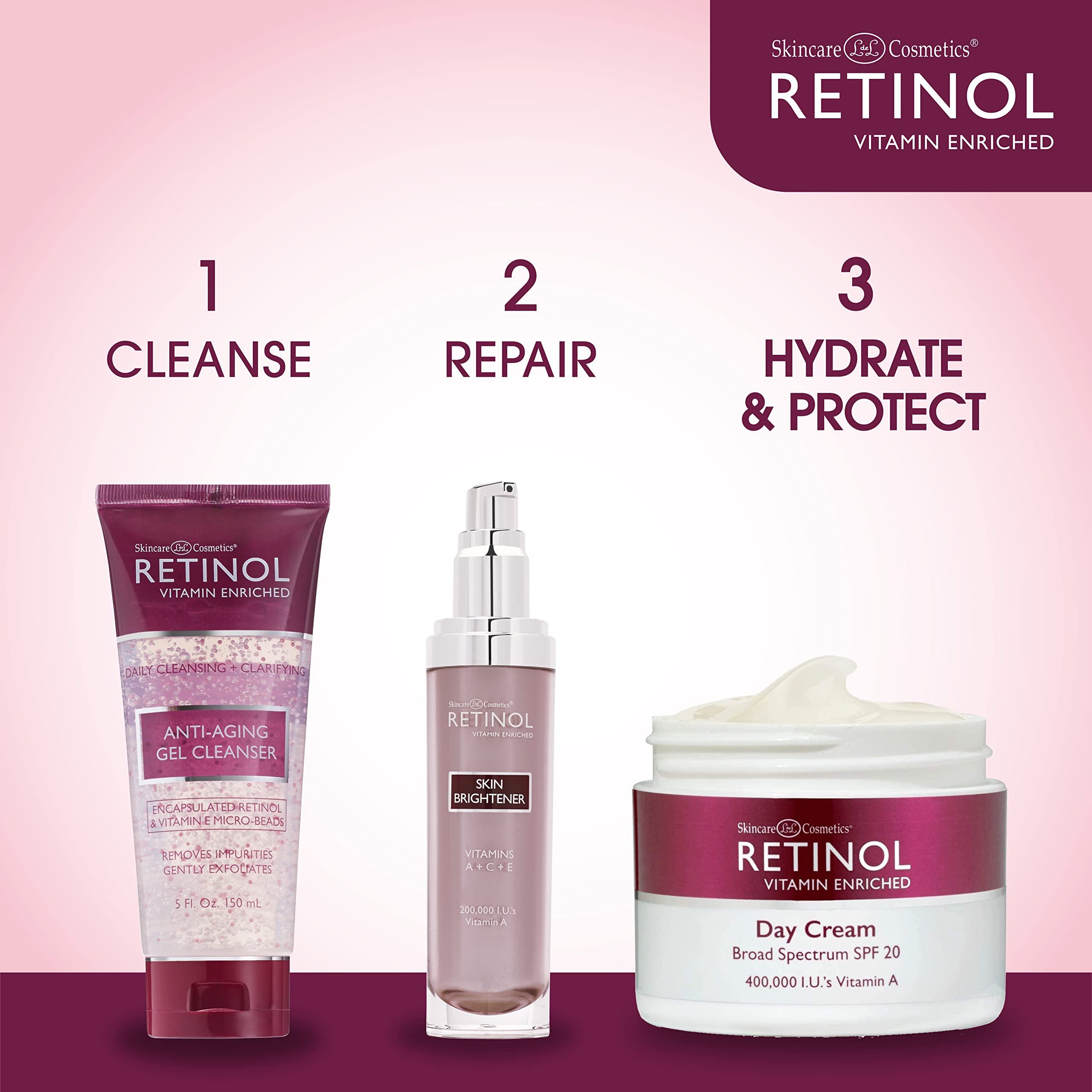 Retinol LIVAURA day cream swatch showing quick absorption and even tone support