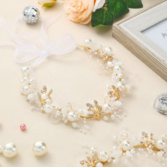 Retrowavy brass-alloy flower crown close-up shows sturdy construction for lasting wear.