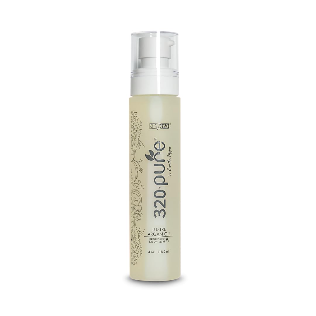 Rev320 320Pure Lustre Argan Oil bottle pump for easy, mess-free application