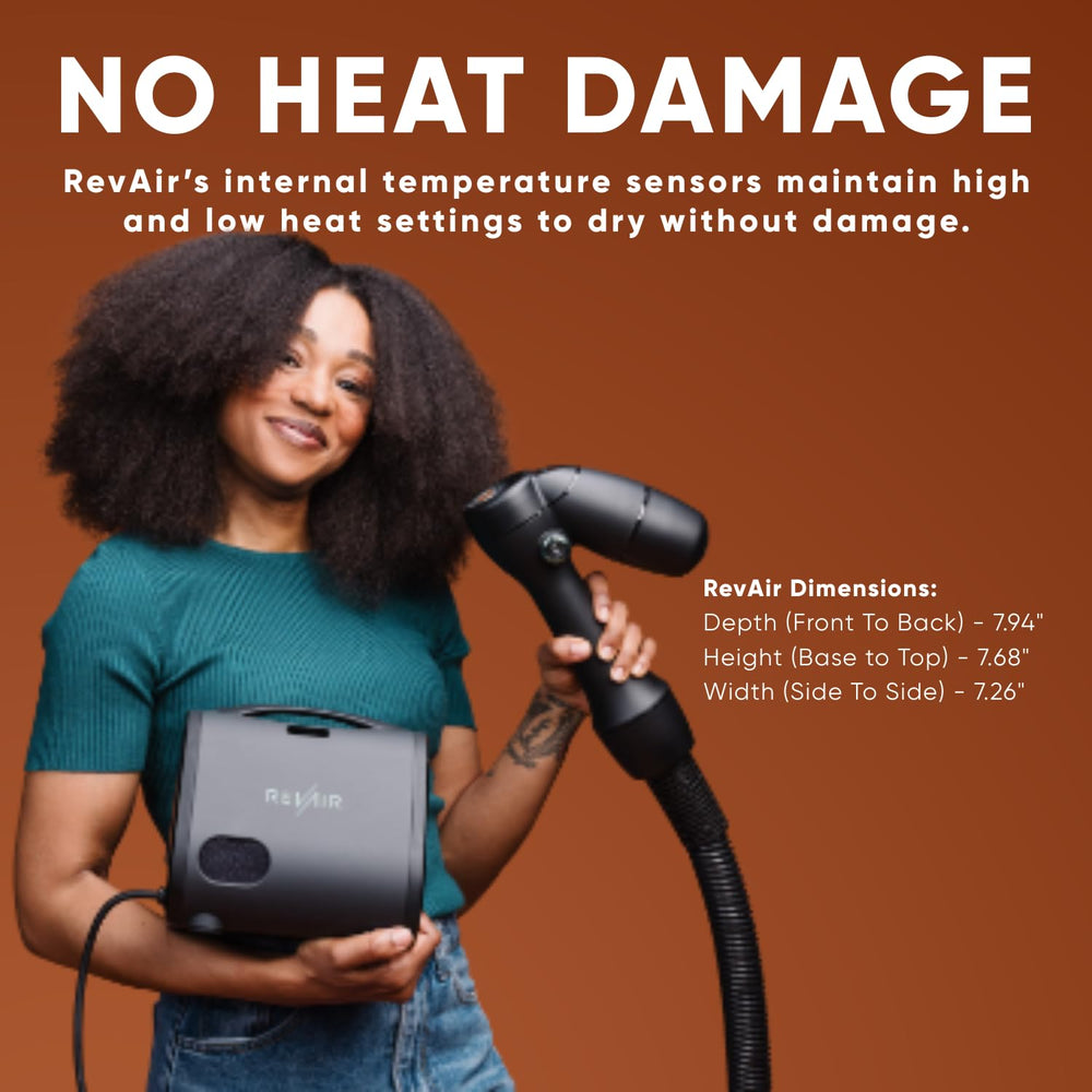 REVAIR fast-drying-time shows significant time savings during styling.